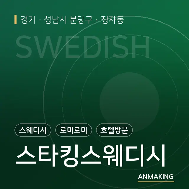 경기 성남시 분당구 스타킹스웨디시 안내 이미지