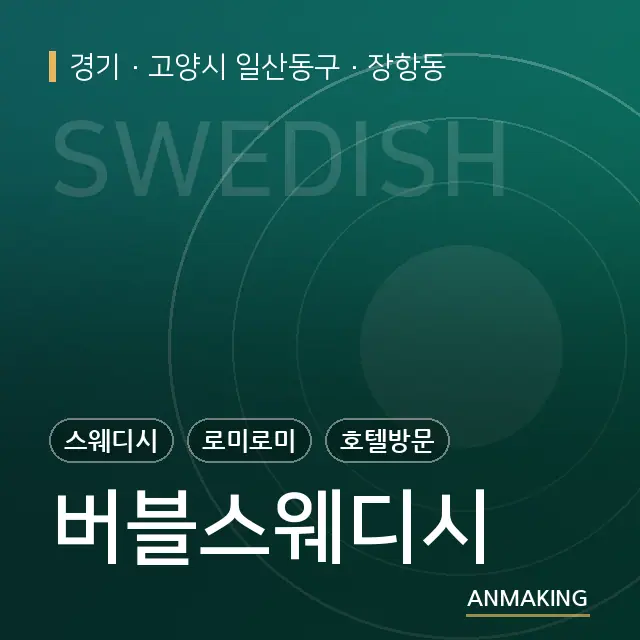 경기 고양시 일산동구 버블스웨디시 안내 이미지