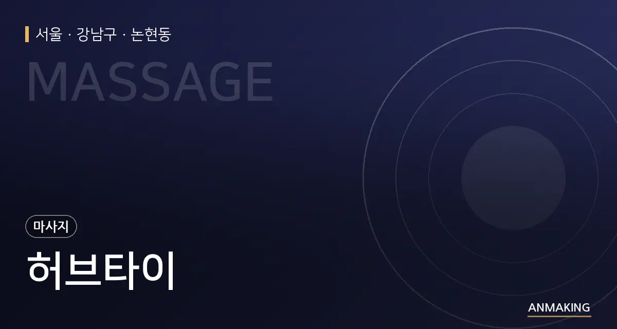 서울 강남구 허브타이 안내 이미지