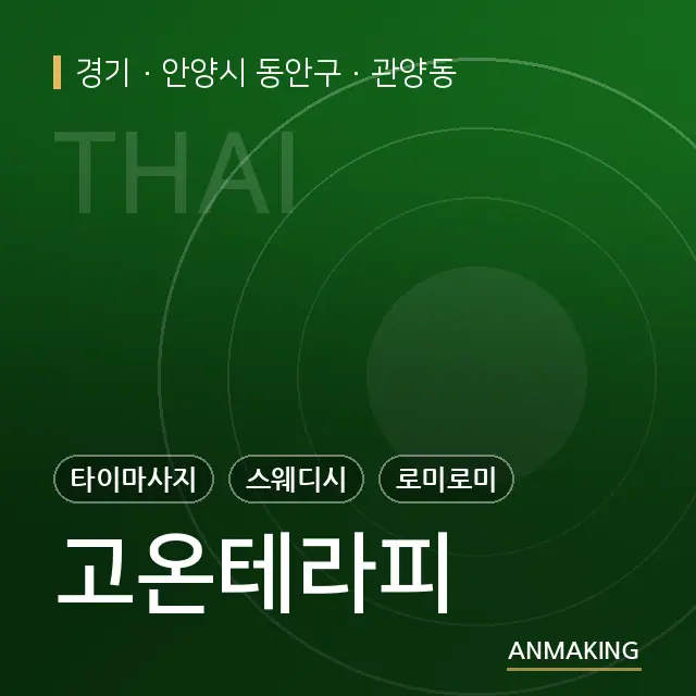 경기 안양시 동안구 고온테라피 안내 이미지