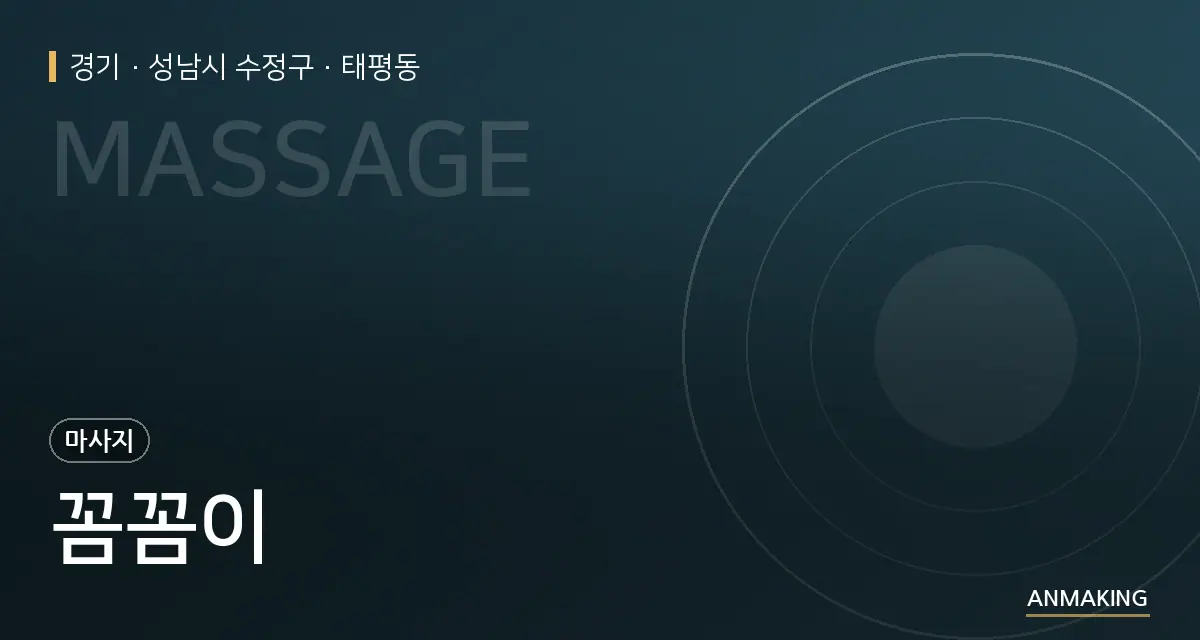 경기 성남시 수정구 꼼꼼이 안내 이미지