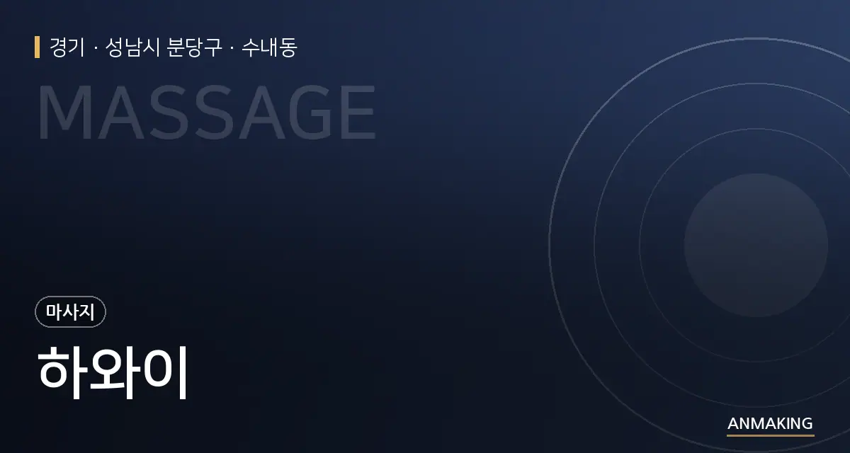 경기 성남시 분당구 하와이 안내 이미지