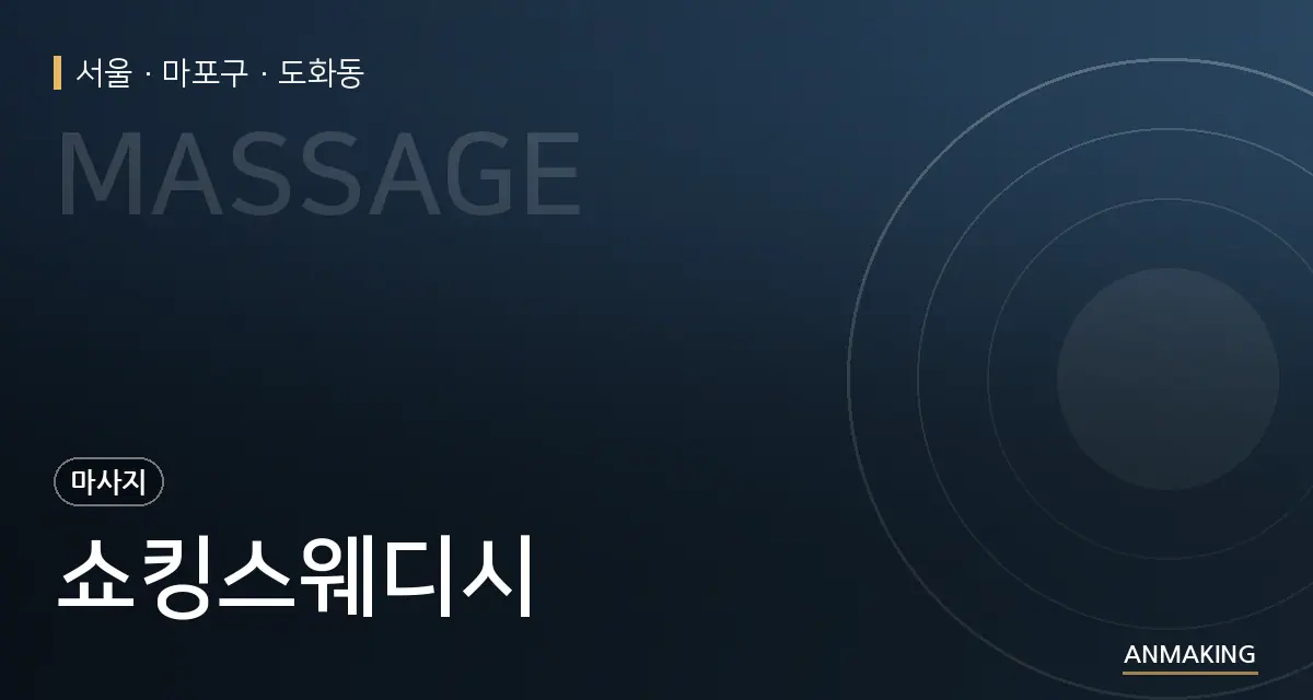 서울 마포구 쇼킹스웨디시 안내 이미지