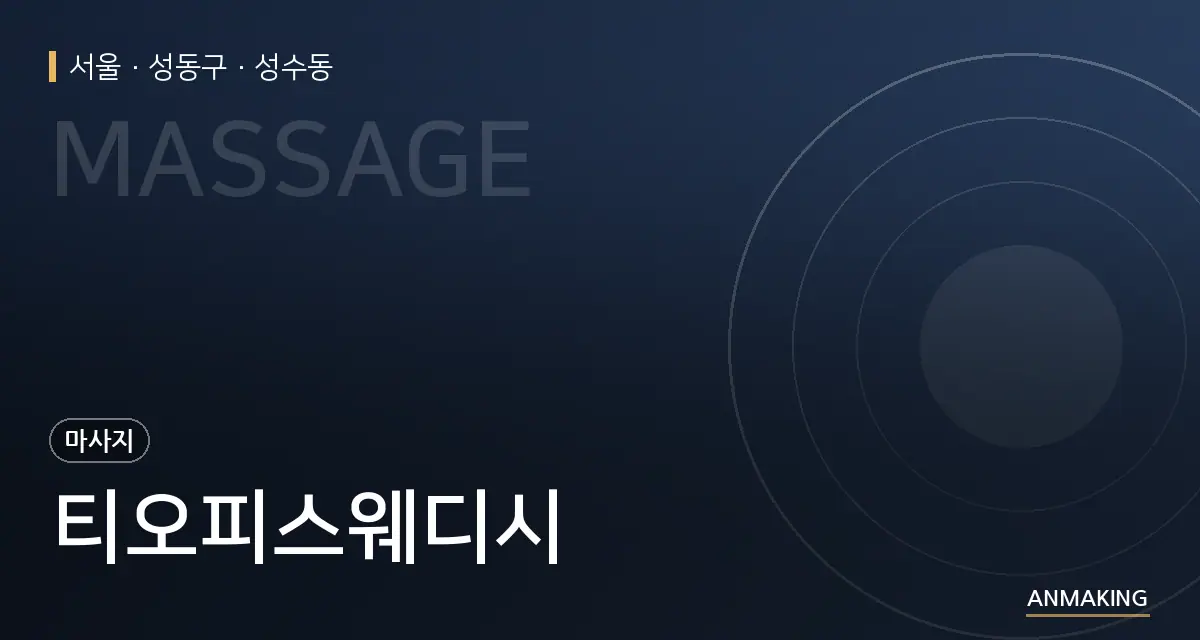 서울 성동구 티오피스웨디시 안내 이미지