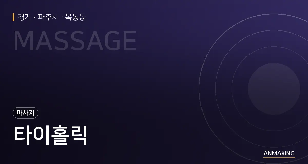 경기 파주시 타이홀릭 안내 이미지