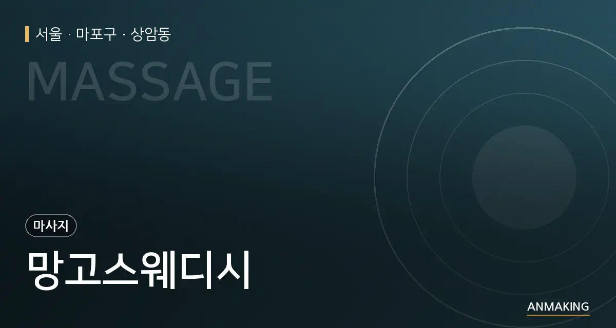 서울 마포구 망고스웨디시 안내 이미지