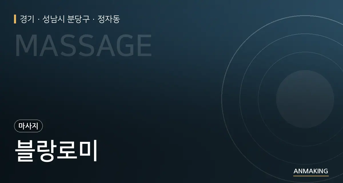 경기 성남시 분당구 블랑로미 안내 이미지