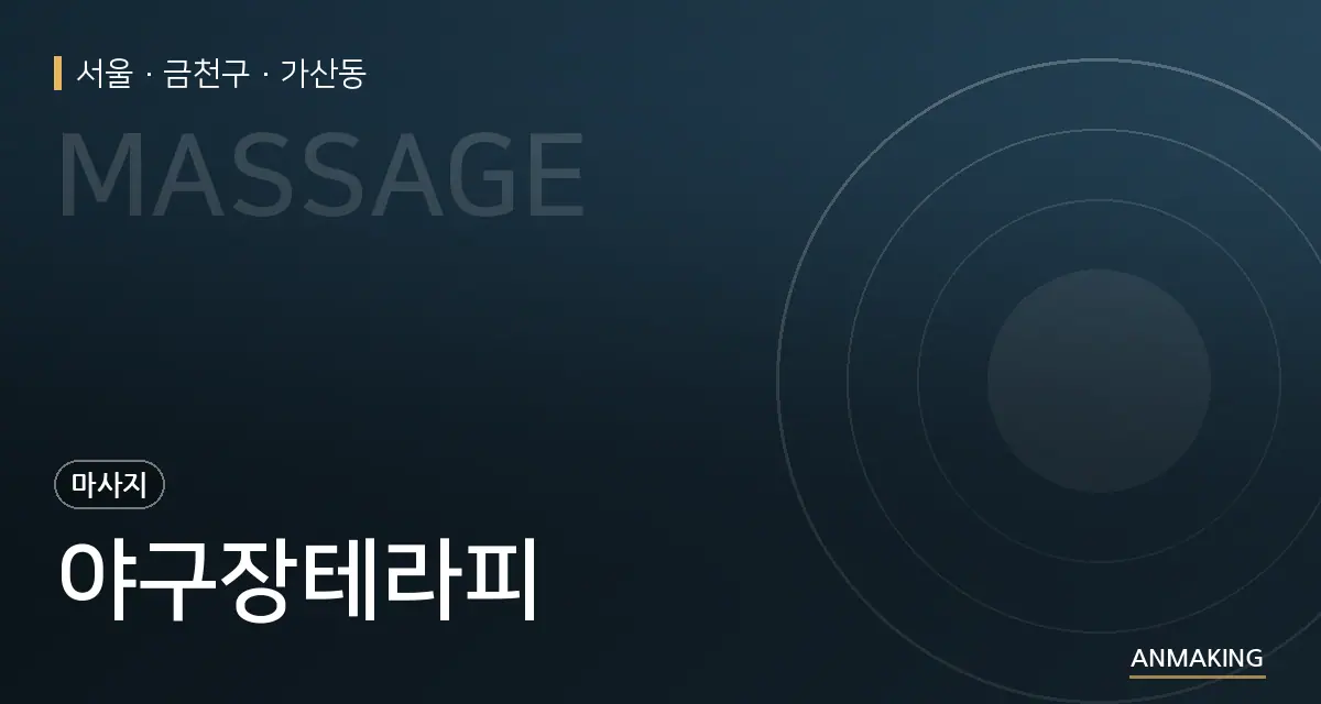 서울 금천구 야구장테라피 안내 이미지