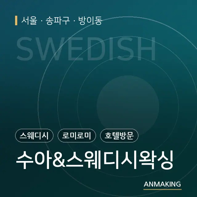 서울 송파구 수아&스웨디시왁싱 안내 이미지
