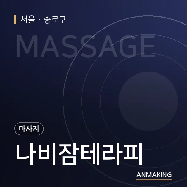 서울 종로구 나비잠테라피 안내 이미지