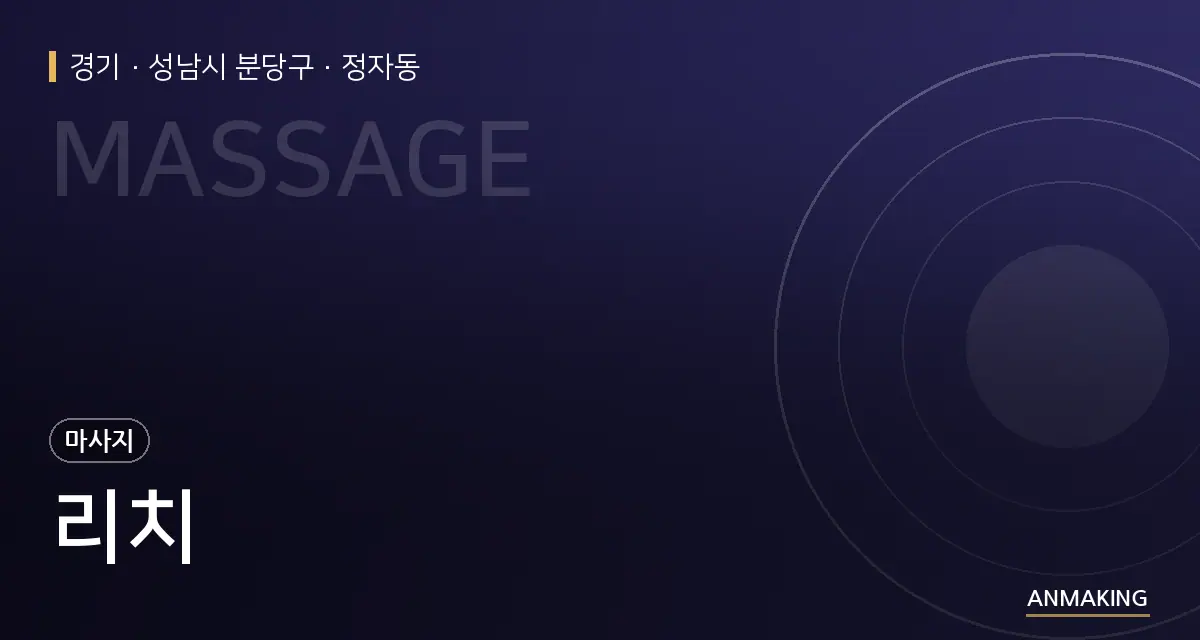 경기 성남시 분당구 리치 안내 이미지