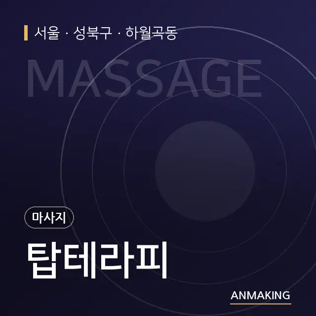 서울 성북구 탑테라피 안내 이미지