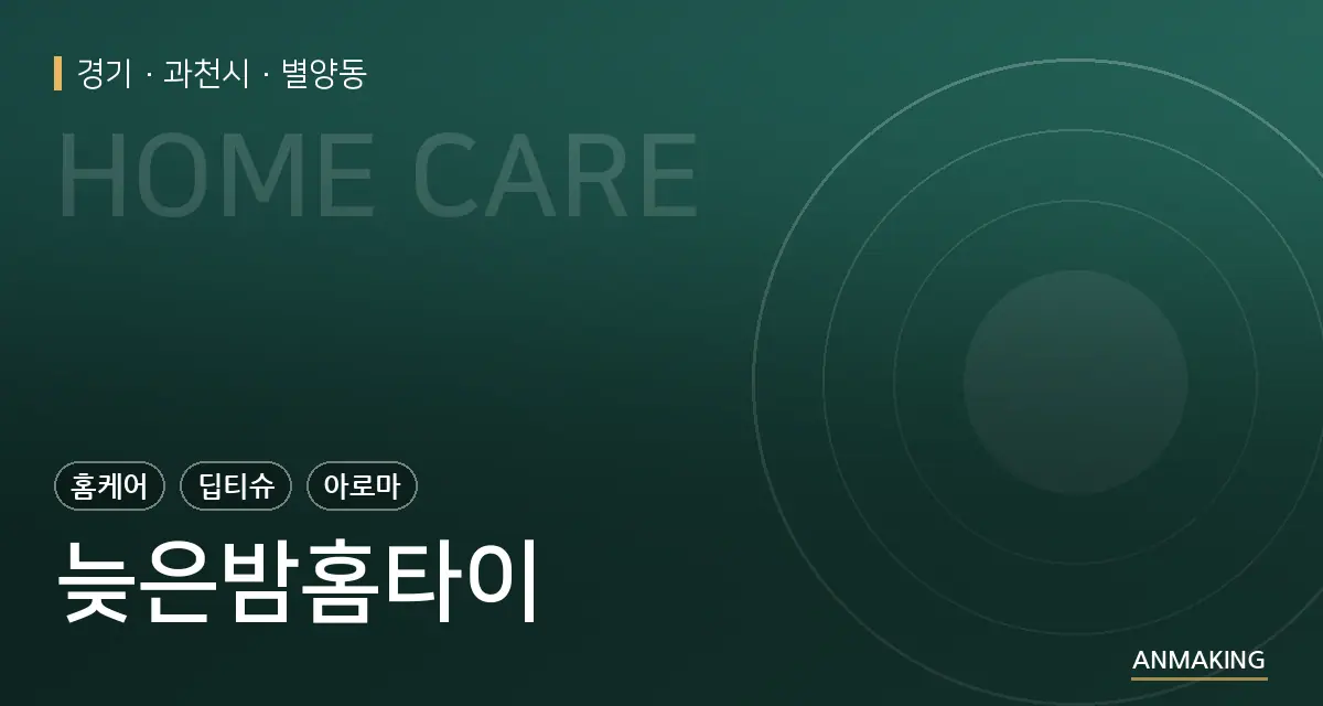 경기 과천시 늦은밤홈타이 안내 이미지