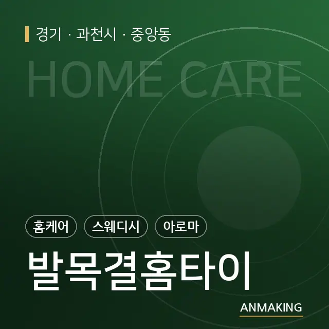 경기 과천시 발목결홈타이 안내 이미지